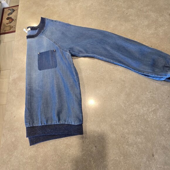 LIFE IN PROGRESS Women's Denim Chambray Long Sleeves Top - Blue - Size M… - Picture 9 of 12